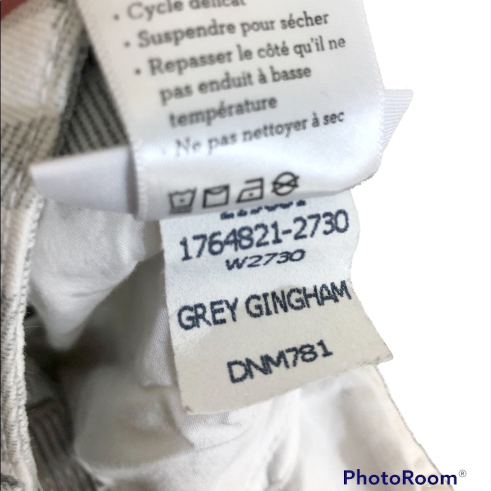 Paige Gray Gingham Verdugo Ankle Skinny Jean Size 31 - Picture 7 of 9